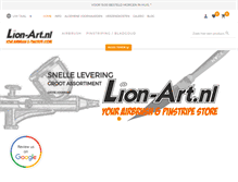 Tablet Screenshot of lion-art.nl